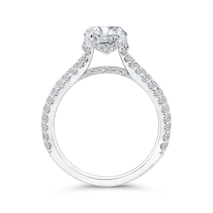 Diamond Engagement Ring in 14K White Gold (Semi-Mount)