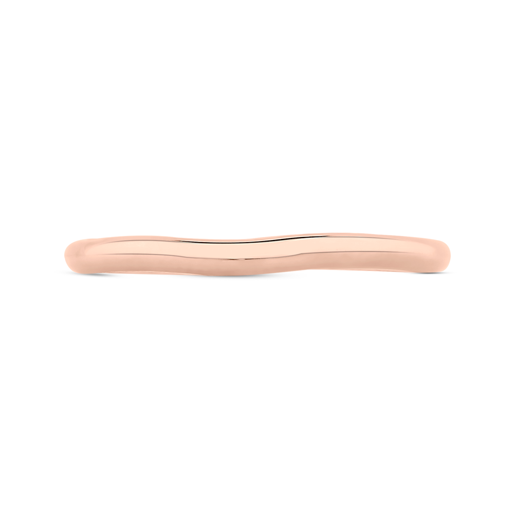 Plain Wedding Band in 14K Rose Gold
