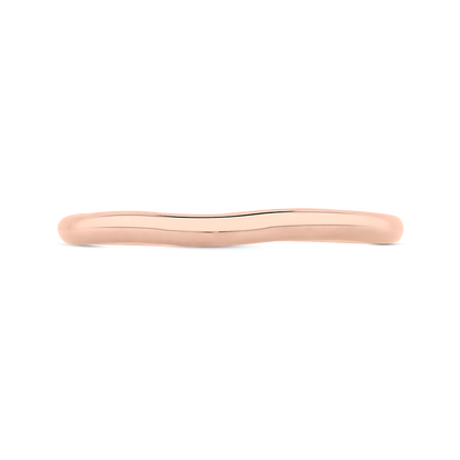 Plain Wedding Band in 14K Rose Gold