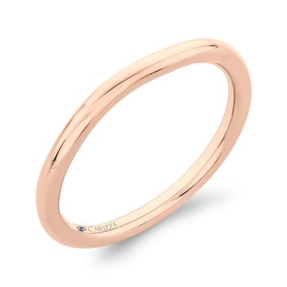 Plain Wedding Band in 14K Rose Gold