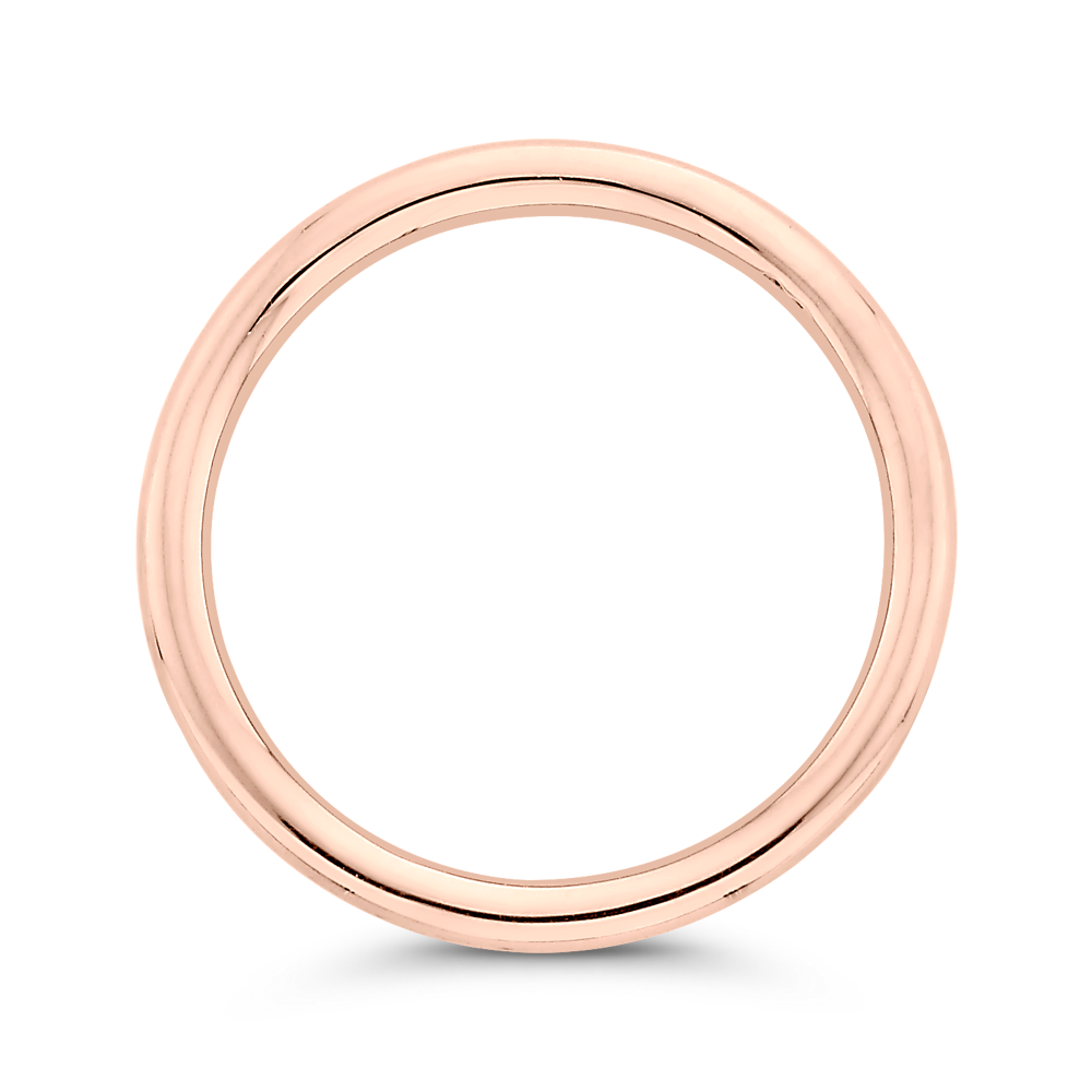 Plain Wedding Band in 14K Rose Gold