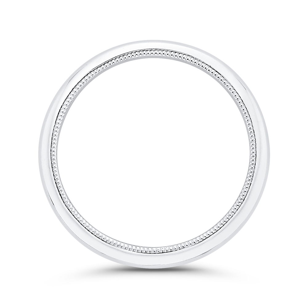Plain Wedding Band in 14K White Gold