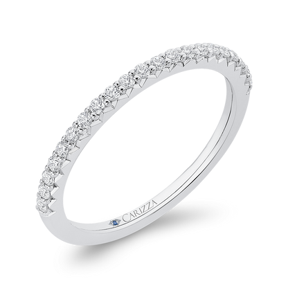 Diamond Half-Eternity Wedding Band in 14K White Gold
