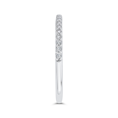 Diamond Half-Eternity Wedding Band in 14K White Gold