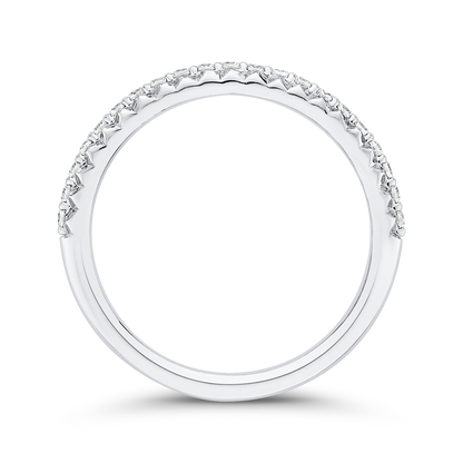 Diamond Half-Eternity Wedding Band in 14K White Gold