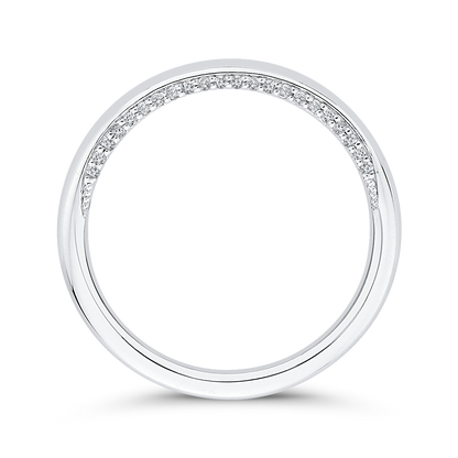 Plain Wedding Band in 14K White Gold
