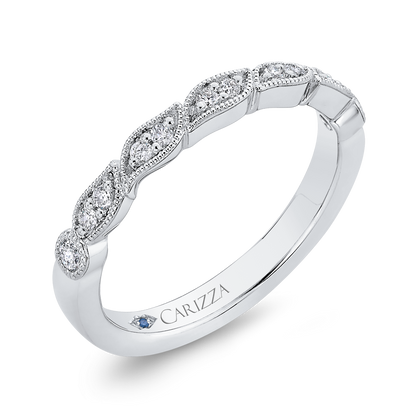 Half-Eternity Wedding Band In Round Diamond 14K White Gold in 14K White Gold