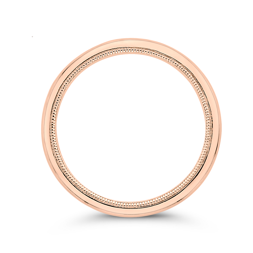 Plain Wedding Band in 14K Rose Gold