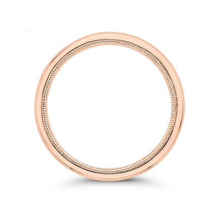 Plain Wedding Band in 14K Rose Gold