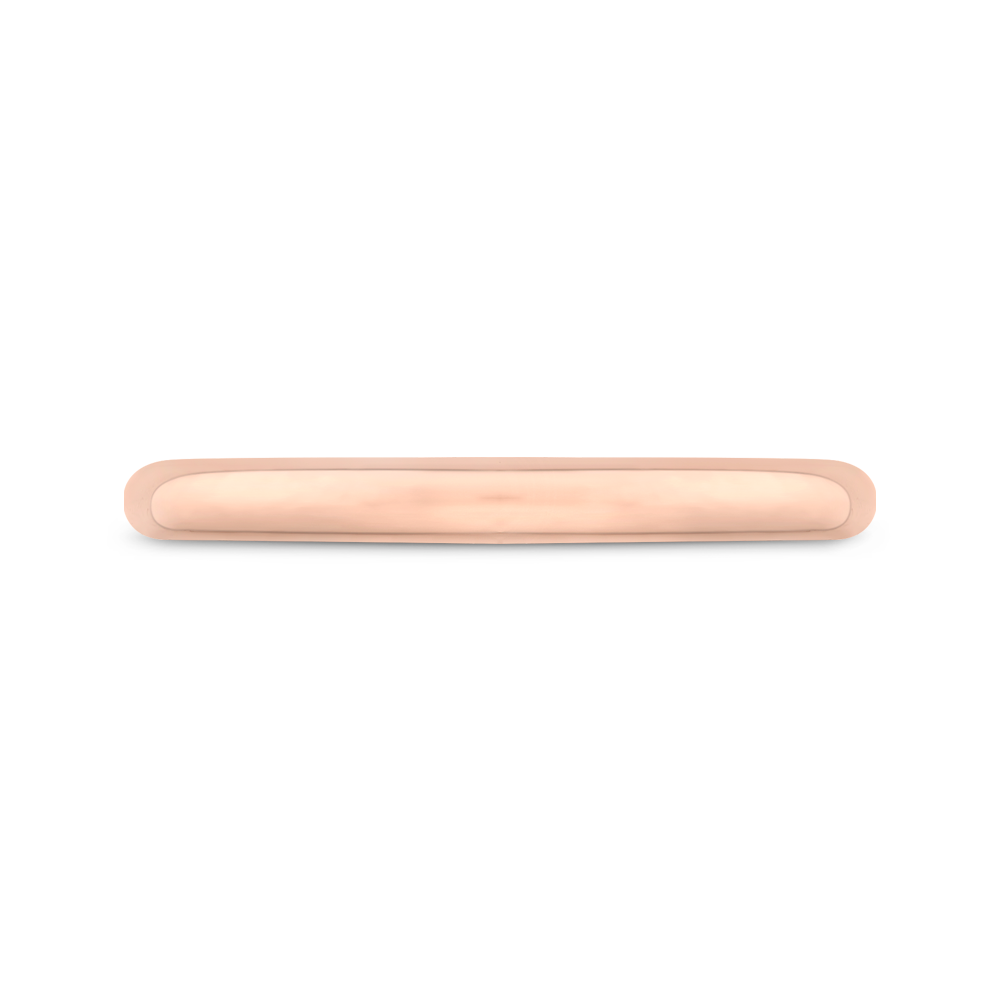 Plain Wedding Band in 14K Rose Gold