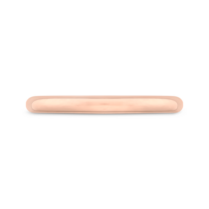 Plain Wedding Band in 14K Rose Gold