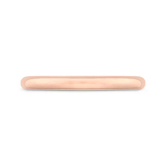 Plain Wedding Band in 14K Rose Gold