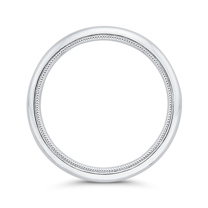 Plain Wedding Band in 14K White Gold