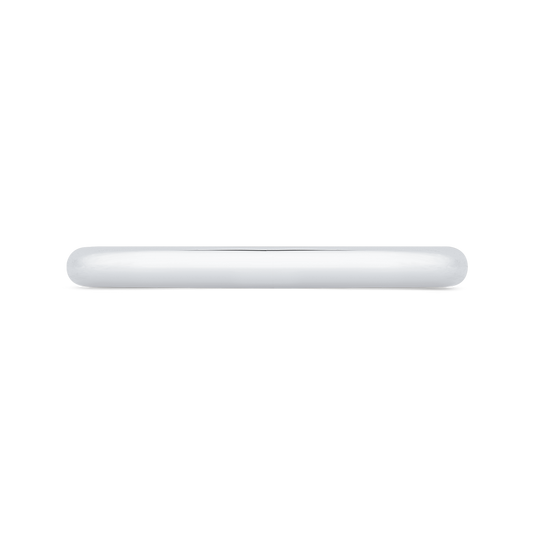 Plain Wedding Band in 14K White Gold
