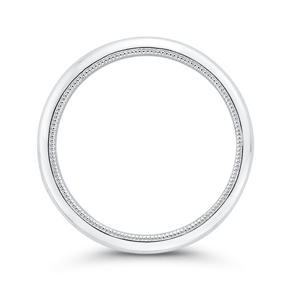 Plain Wedding Band in 14K White Gold
