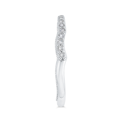 Diamond Half-Eternity Wedding Band in 14K White Gold