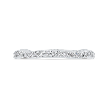Diamond Half-Eternity Wedding Band in 14K White Gold