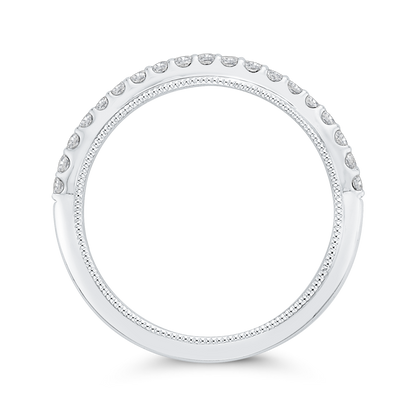 Diamond Half-Eternity Wedding Band in 14K White Gold