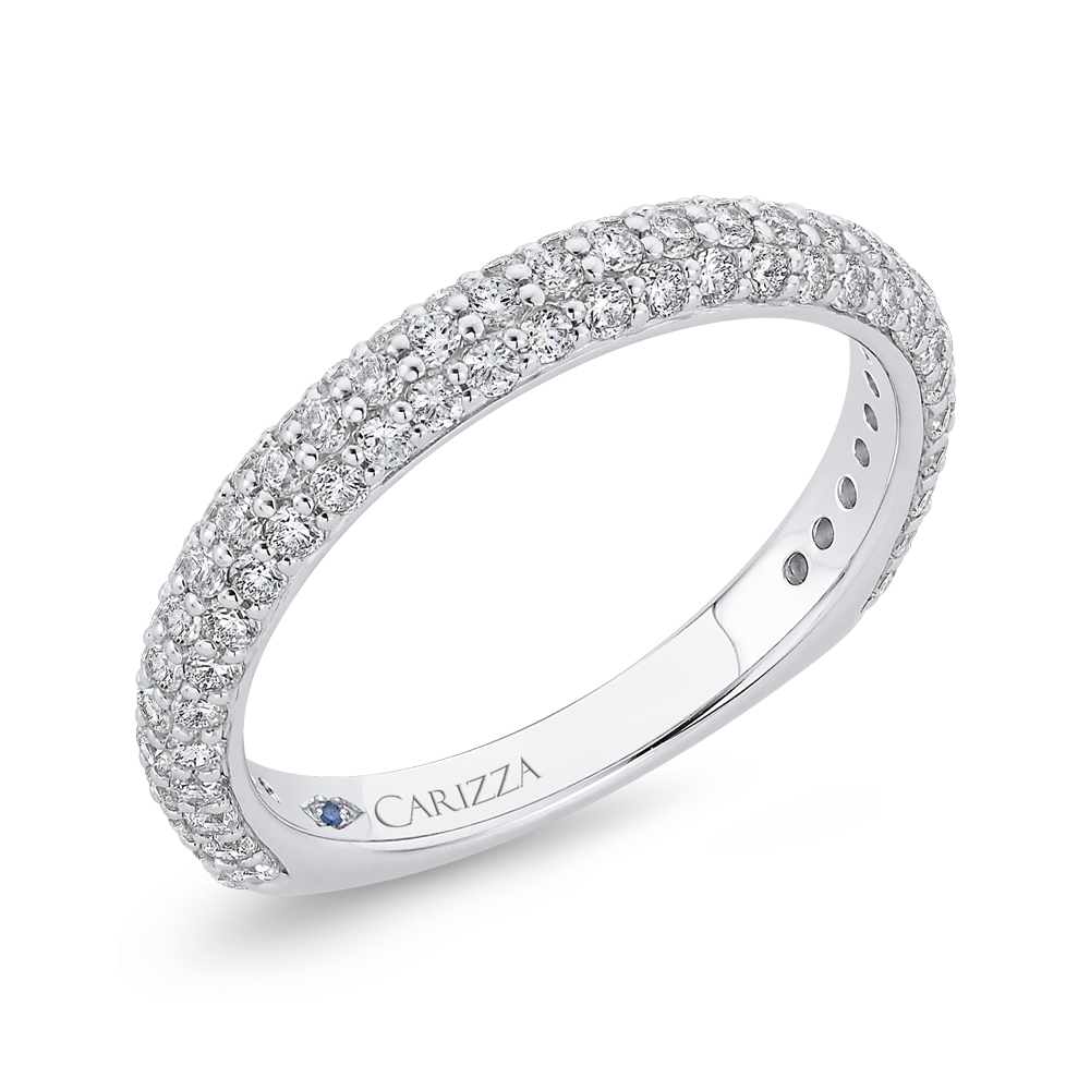 Diamond Wedding Band in 14K White Gold