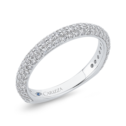 Diamond Wedding Band in 14K White Gold