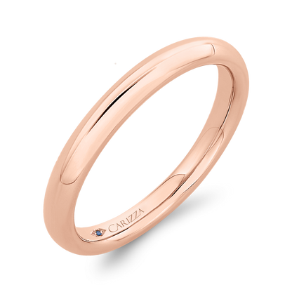 Plain Wedding Band in 14K Rose Gold