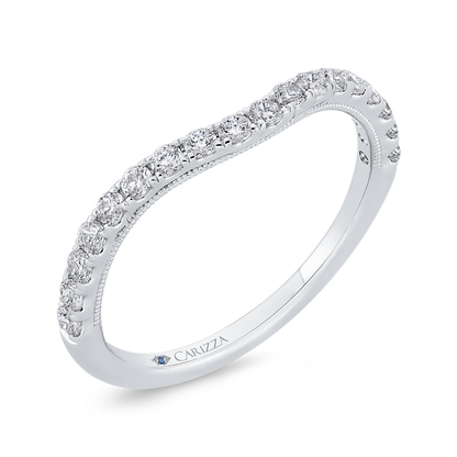 Diamond Wedding Band in 14K White Gold