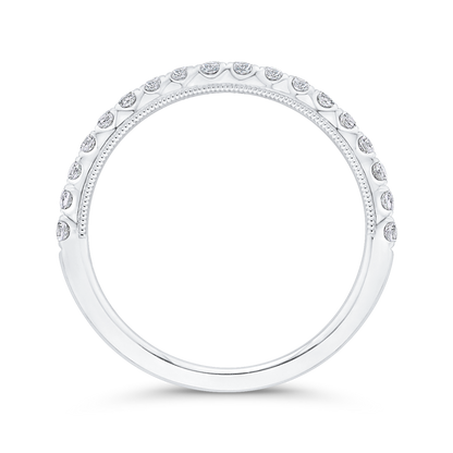 Diamond Wedding Band in 14K White Gold