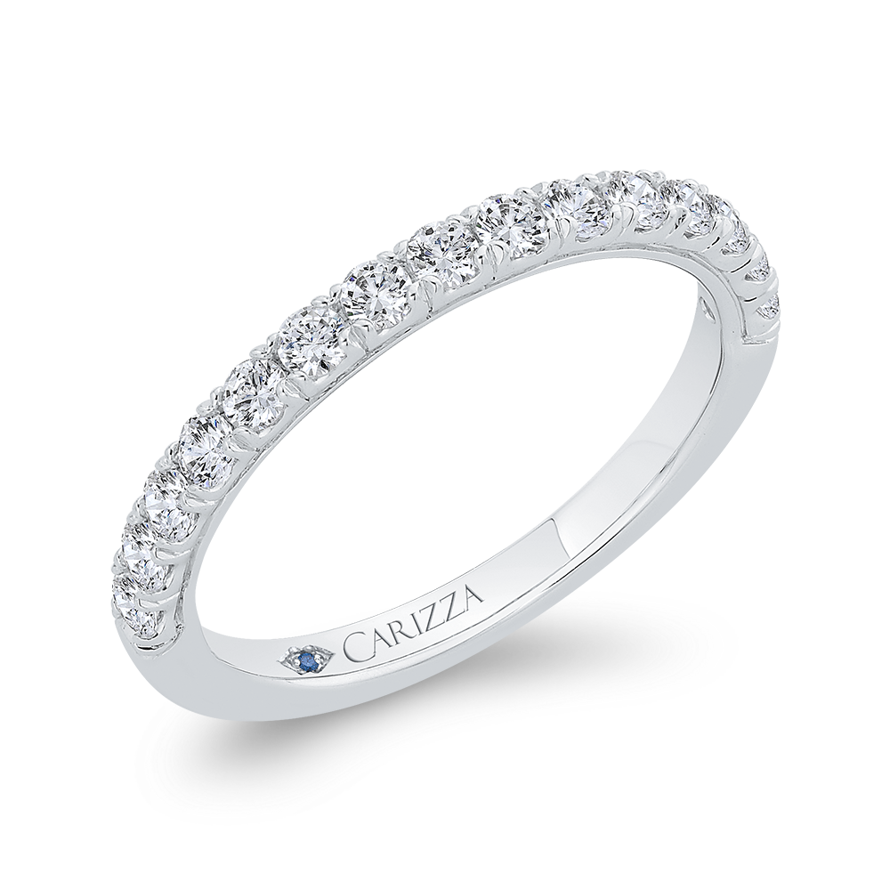 Diamond Wedding Band in 14K White Gold