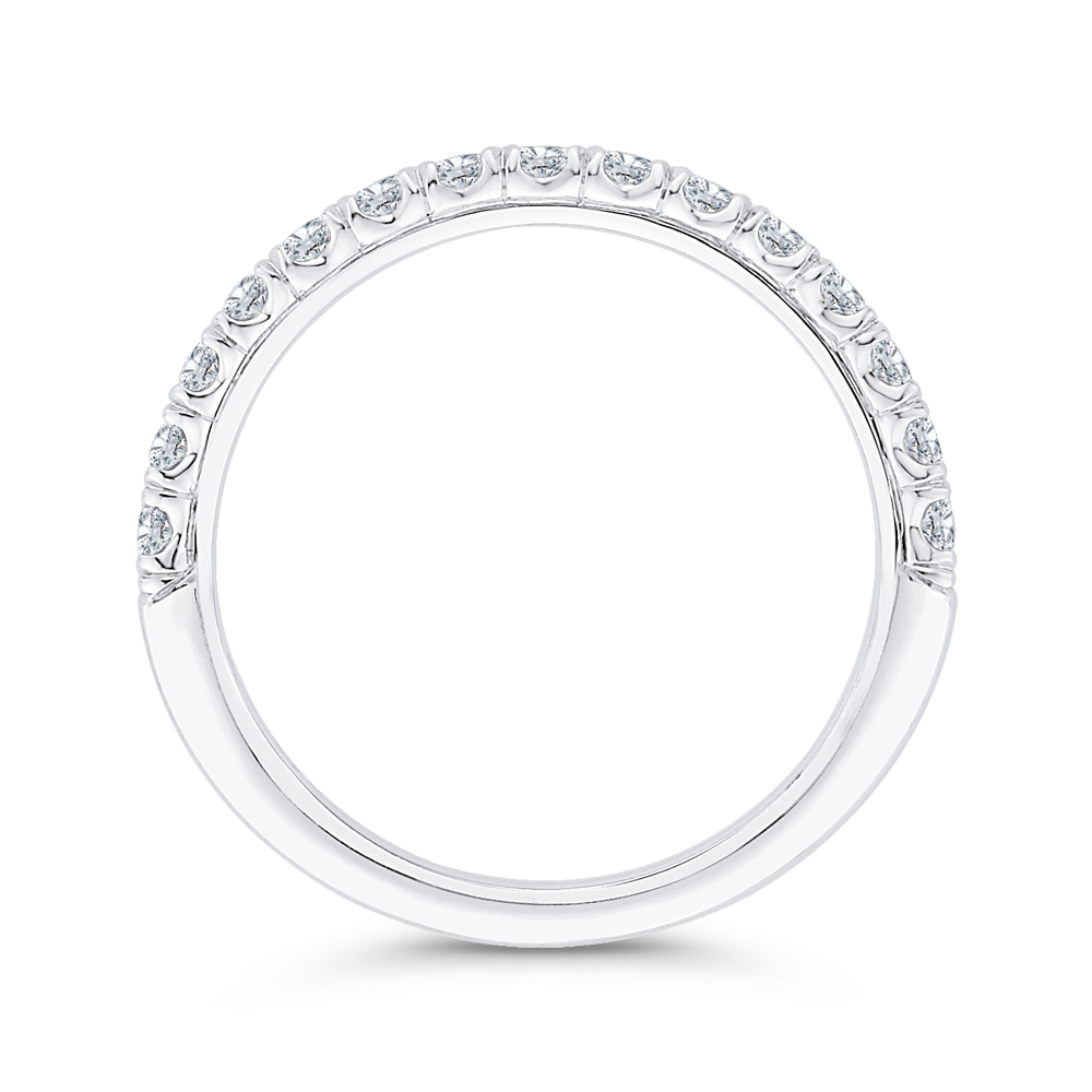 Diamond Wedding Band in 14K White Gold