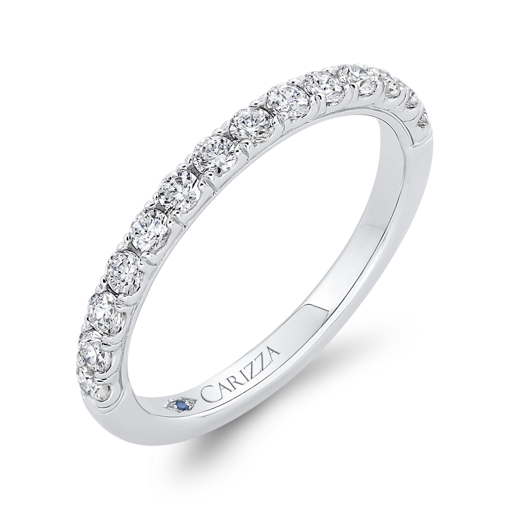 Diamond Wedding Band in 14K White Gold