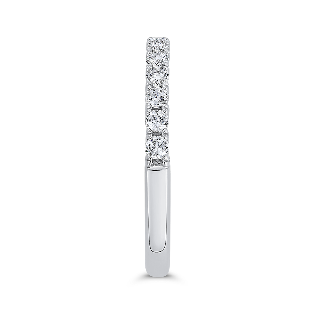 Diamond Wedding Band in 14K White Gold