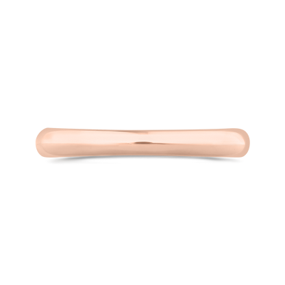 Plain Wedding Band in 14K Rose Gold