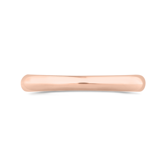 Plain Wedding Band in 14K Rose Gold