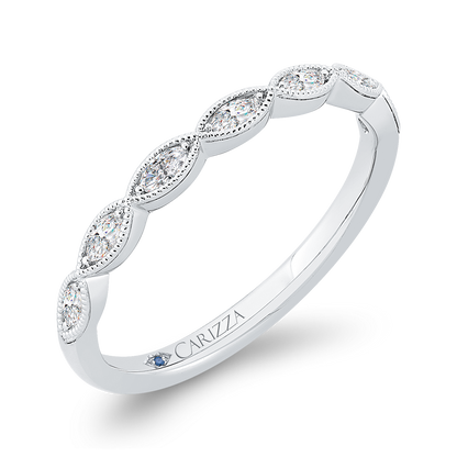 Diamond Wedding Band in 14K White Gold