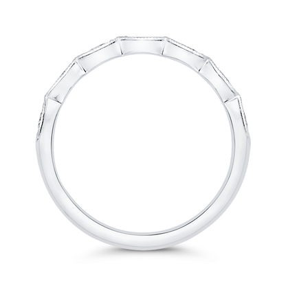Diamond Wedding Band in 14K White Gold