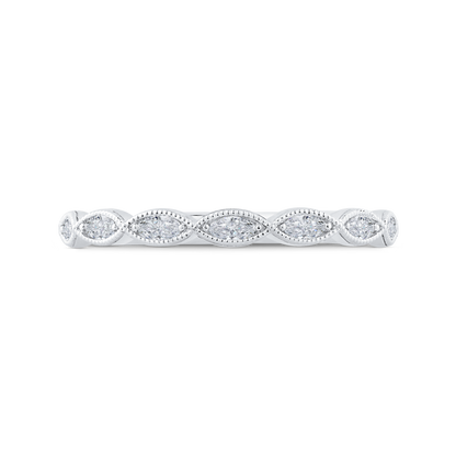 Diamond Wedding Band in 14K White Gold