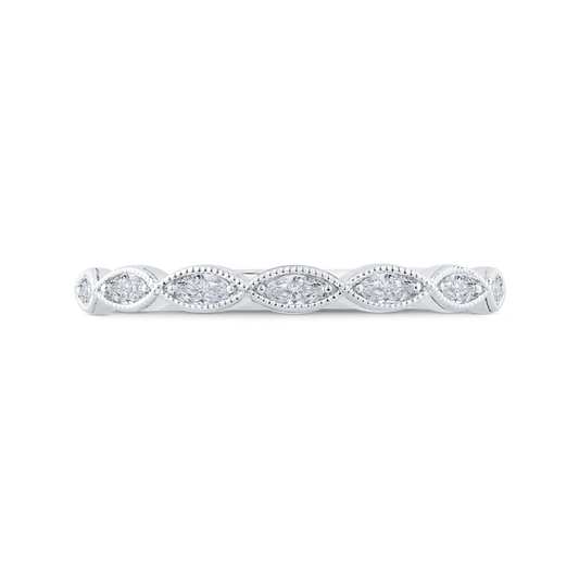 Diamond Wedding Band in 14K White Gold
