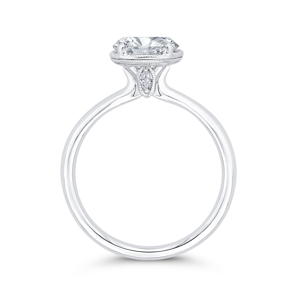 Diamond Engagement Ring in 14K White Gold (Semi-Mount)