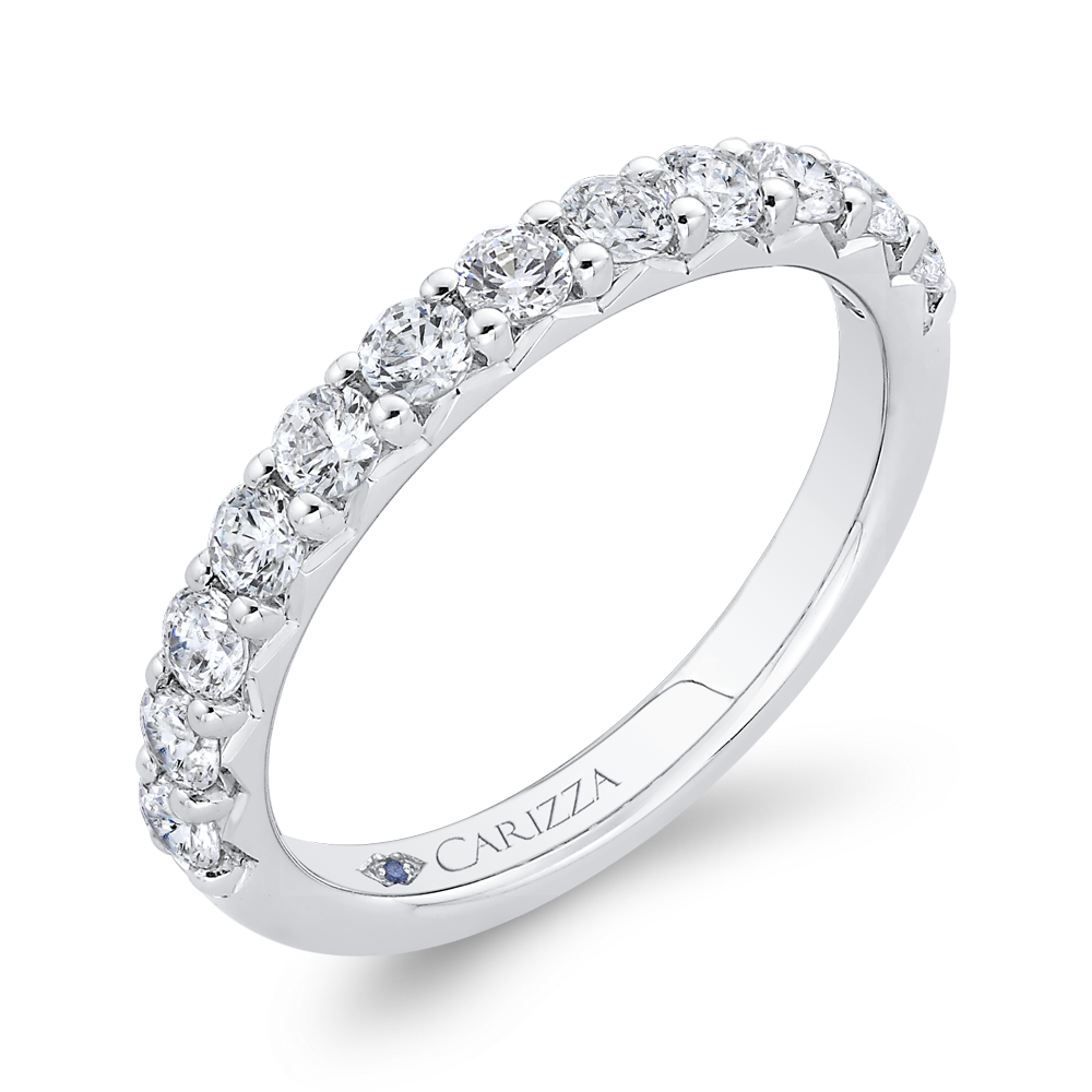 Diamond Wedding Band in 14K White Gold