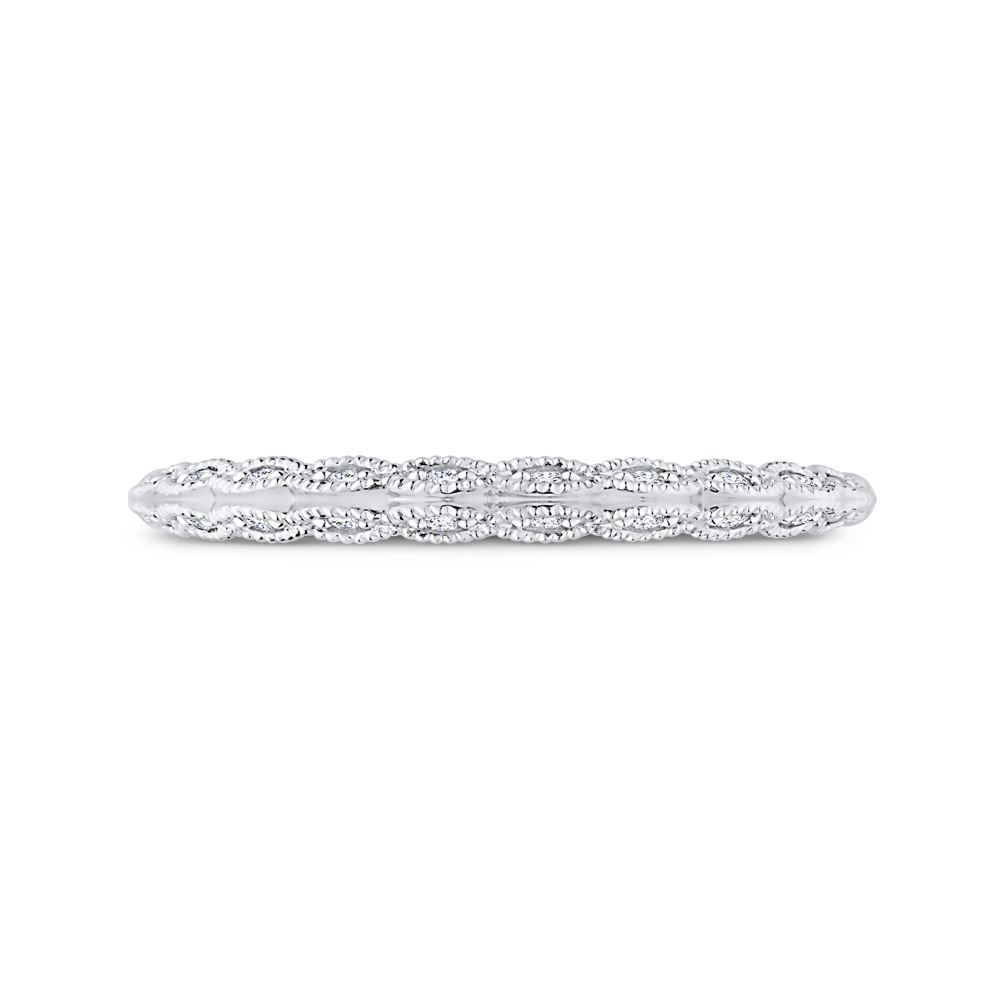 Diamond Wedding Band in 14K White Gold