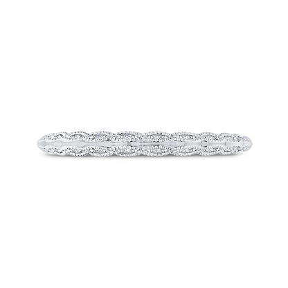 Diamond Wedding Band in 14K White Gold