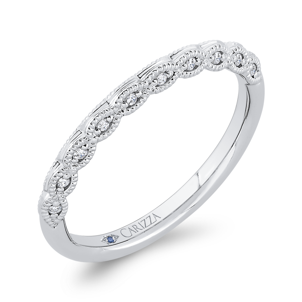 Diamond Wedding Band in 14K White Gold
