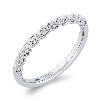 Diamond Wedding Band in 14K White Gold