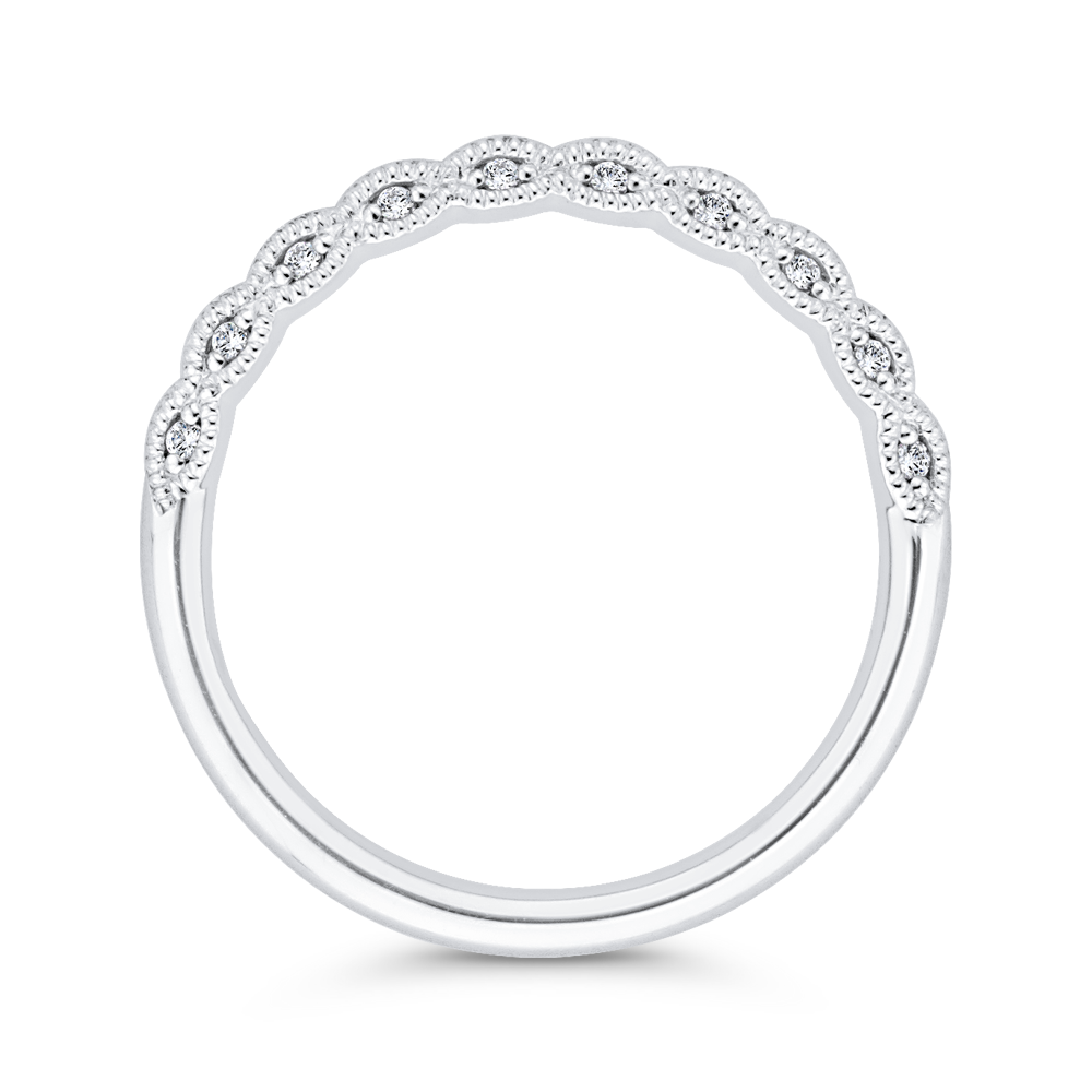 Diamond Wedding Band in 14K White Gold