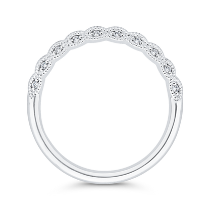 Diamond Wedding Band in 14K White Gold