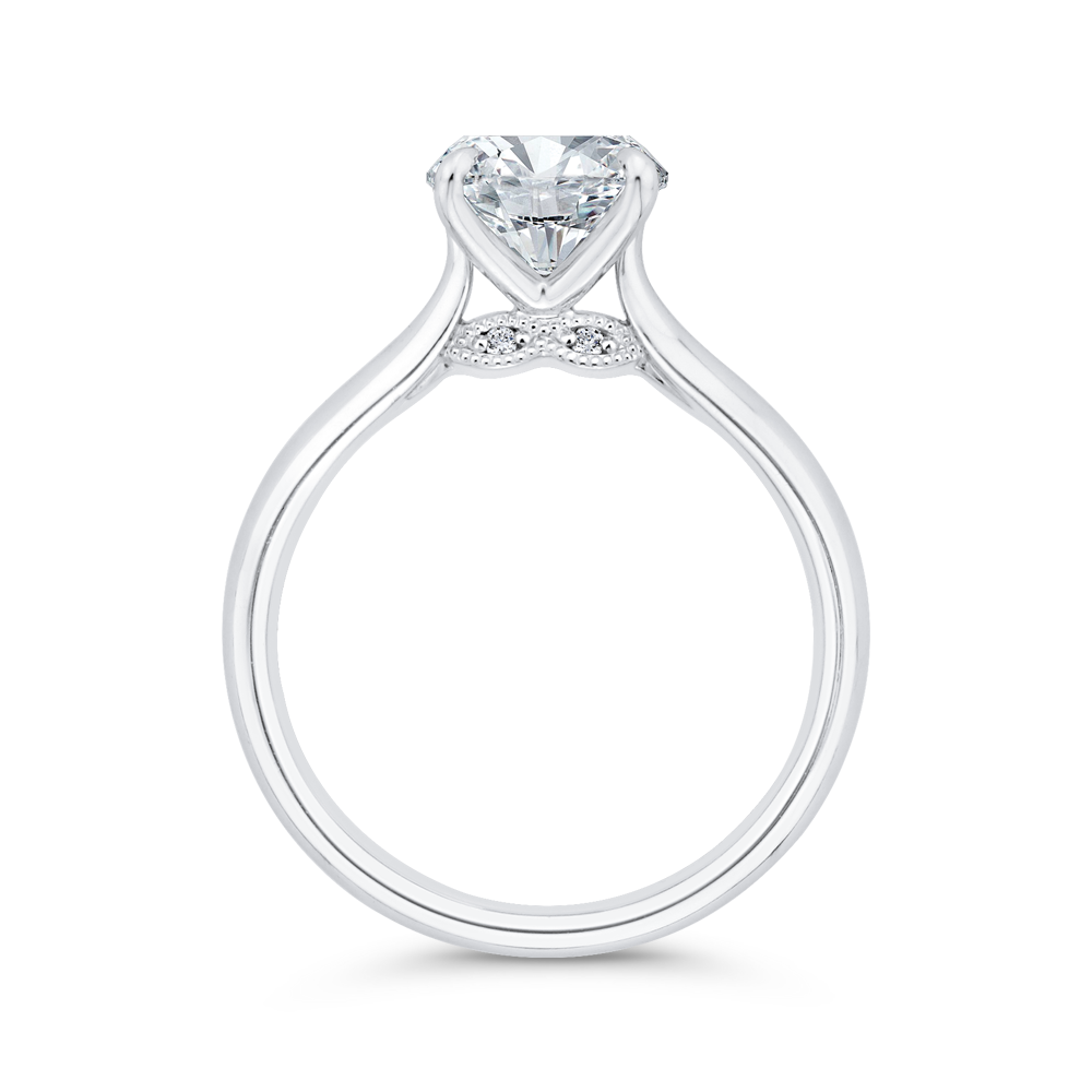 Diamond Engagement Ring in 14K White Gold (Semi-Mount)