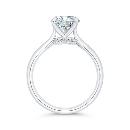 Diamond Engagement Ring in 14K White Gold (Semi-Mount)