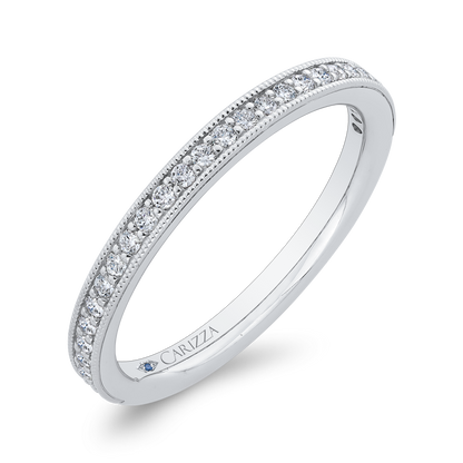 Diamond Wedding Band in 14K White Gold