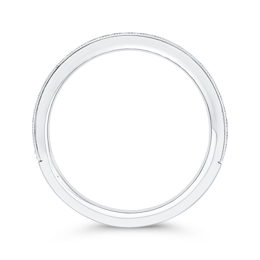 Diamond Wedding Band in 14K White Gold