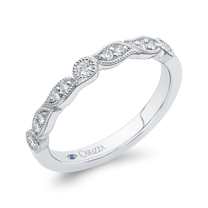 Diamond Wedding Band in 14K White Gold